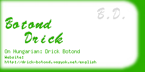 botond drick business card